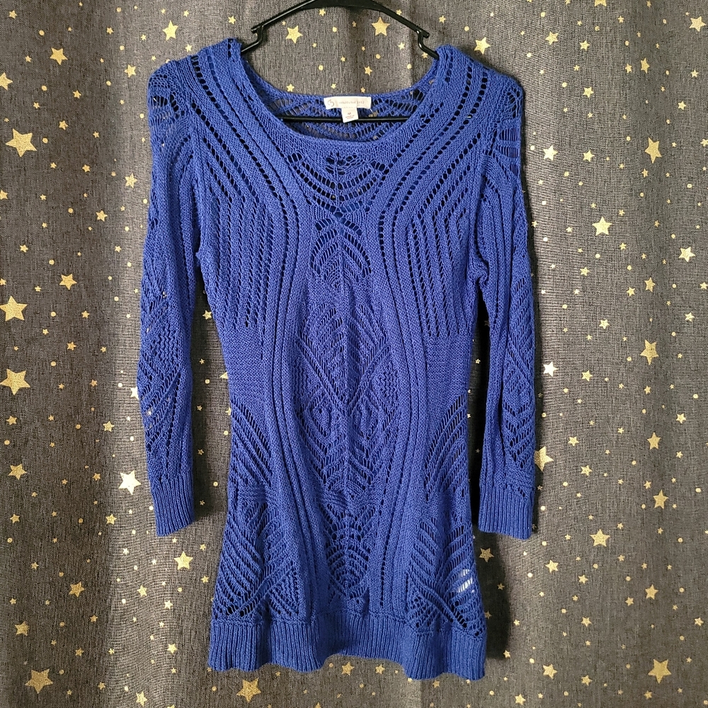 Dress Barn | Blue Knit Blouse M